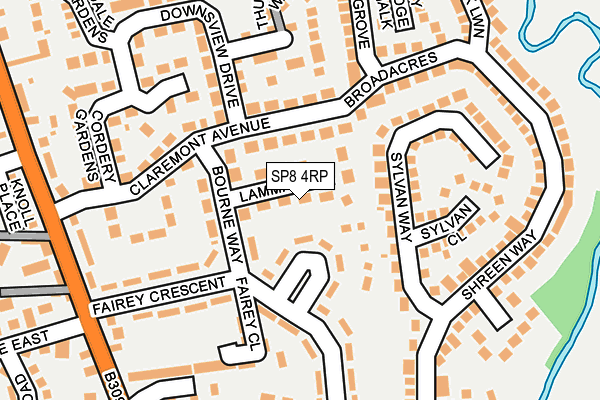 SP8 4RP map - OS OpenMap – Local (Ordnance Survey)