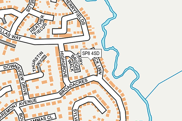 SP8 4SD map - OS OpenMap – Local (Ordnance Survey)