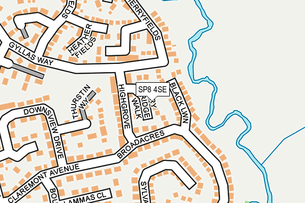 SP8 4SE map - OS OpenMap – Local (Ordnance Survey)