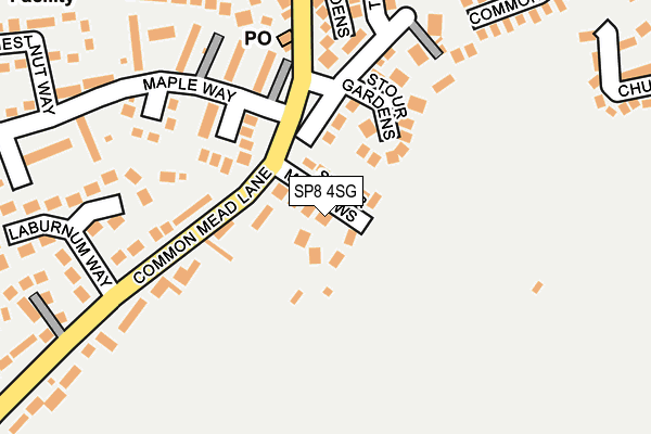 SP8 4SG map - OS OpenMap – Local (Ordnance Survey)