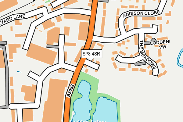 SP8 4SR map - OS OpenMap – Local (Ordnance Survey)