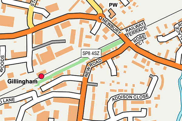 SP8 4SZ map - OS OpenMap – Local (Ordnance Survey)