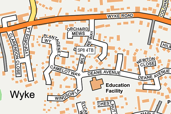 SP8 4TB map - OS OpenMap – Local (Ordnance Survey)