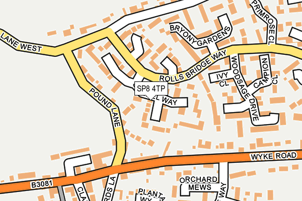 SP8 4TP map - OS OpenMap – Local (Ordnance Survey)