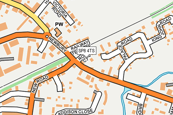 SP8 4TS map - OS OpenMap – Local (Ordnance Survey)