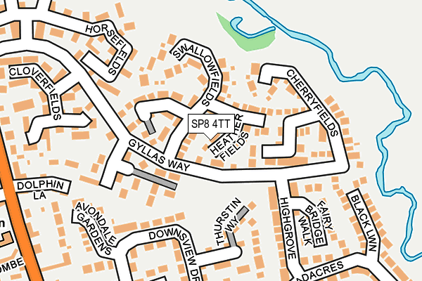 SP8 4TT map - OS OpenMap – Local (Ordnance Survey)
