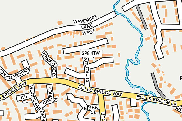 SP8 4TW map - OS OpenMap – Local (Ordnance Survey)