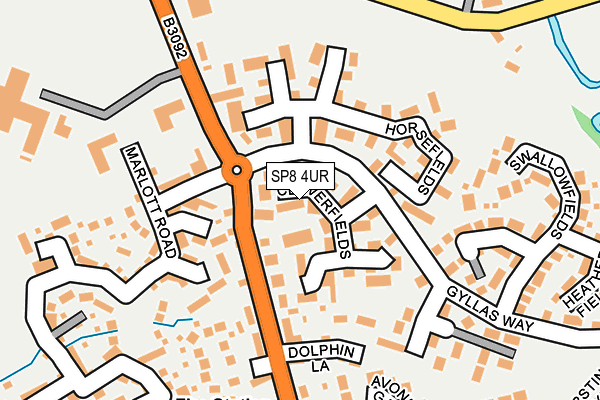 SP8 4UR map - OS OpenMap – Local (Ordnance Survey)