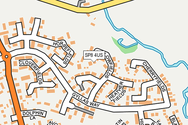 SP8 4US map - OS OpenMap – Local (Ordnance Survey)