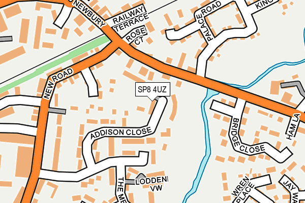 SP8 4UZ map - OS OpenMap – Local (Ordnance Survey)