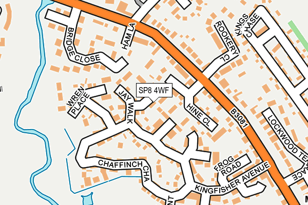 SP8 4WF map - OS OpenMap – Local (Ordnance Survey)