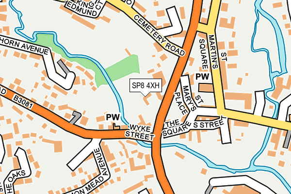 SP8 4XH map - OS OpenMap – Local (Ordnance Survey)
