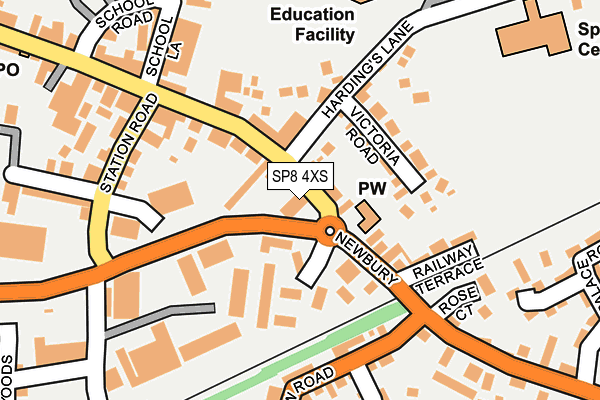 SP8 4XS map - OS OpenMap – Local (Ordnance Survey)