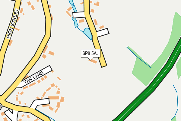 SP8 5AJ map - OS OpenMap – Local (Ordnance Survey)