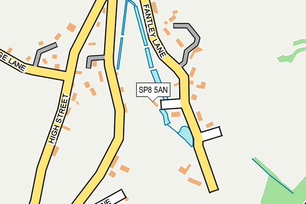 SP8 5AN map - OS OpenMap – Local (Ordnance Survey)