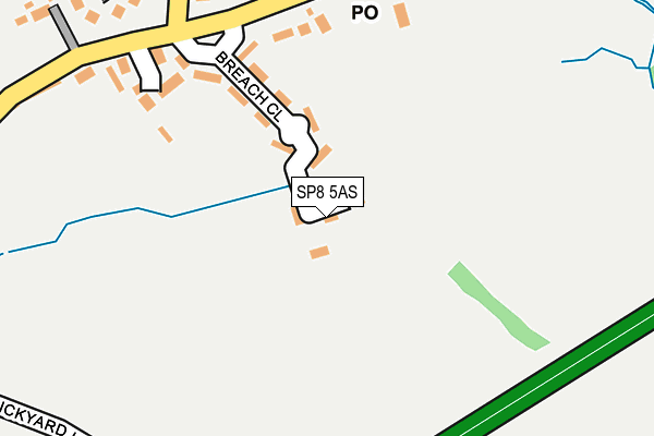 SP8 5AS map - OS OpenMap – Local (Ordnance Survey)