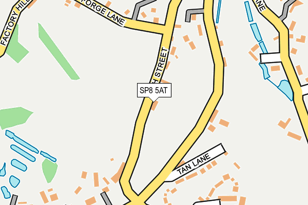 SP8 5AT map - OS OpenMap – Local (Ordnance Survey)