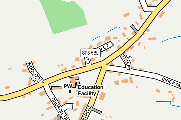 SP8 5BL map - OS OpenMap – Local (Ordnance Survey)