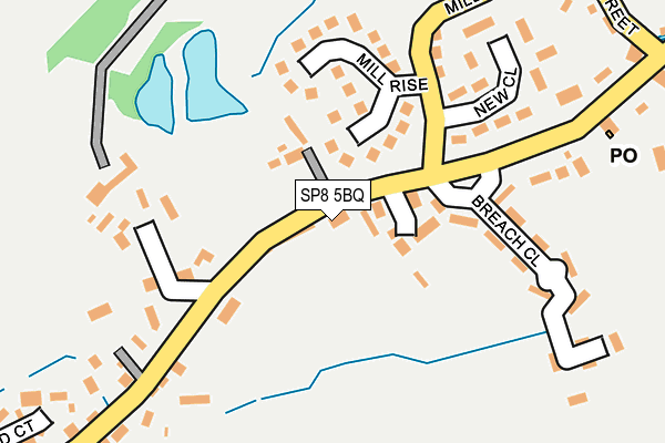 SP8 5BQ map - OS OpenMap – Local (Ordnance Survey)