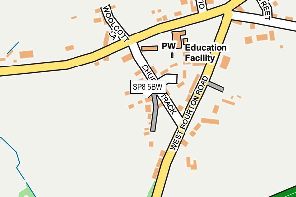 SP8 5BW map - OS OpenMap – Local (Ordnance Survey)