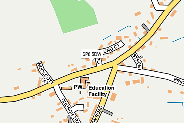 SP8 5DW map - OS OpenMap – Local (Ordnance Survey)