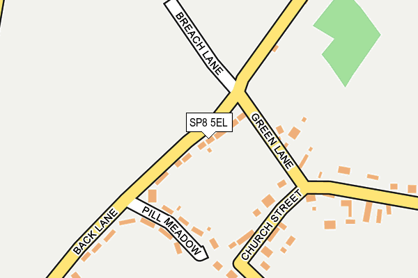 SP8 5EL map - OS OpenMap – Local (Ordnance Survey)