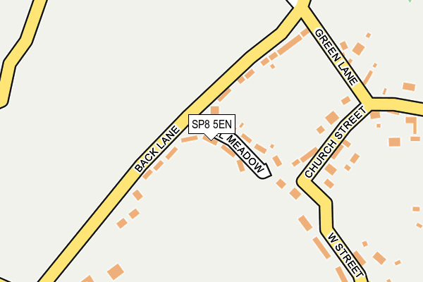 SP8 5EN map - OS OpenMap – Local (Ordnance Survey)