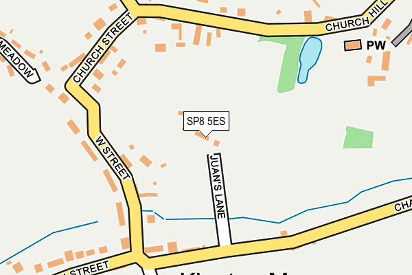 SP8 5ES map - OS OpenMap – Local (Ordnance Survey)