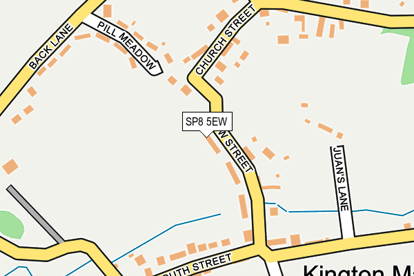 SP8 5EW map - OS OpenMap – Local (Ordnance Survey)