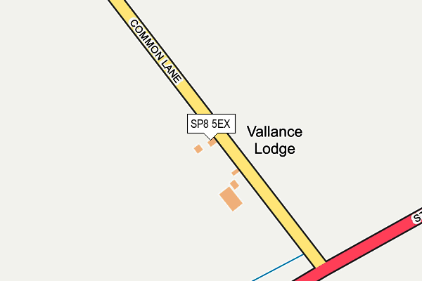 SP8 5EX map - OS OpenMap – Local (Ordnance Survey)