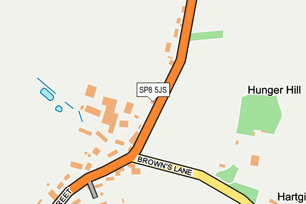 SP8 5JS map - OS OpenMap – Local (Ordnance Survey)