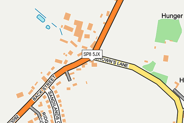 SP8 5JX map - OS OpenMap – Local (Ordnance Survey)