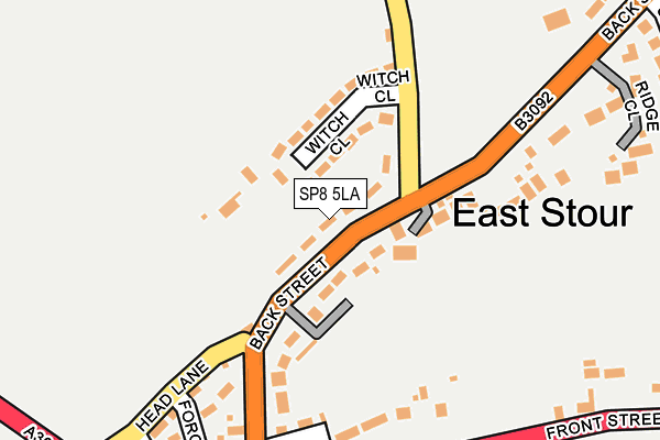 SP8 5LA map - OS OpenMap – Local (Ordnance Survey)