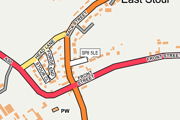 SP8 5LE map - OS OpenMap – Local (Ordnance Survey)