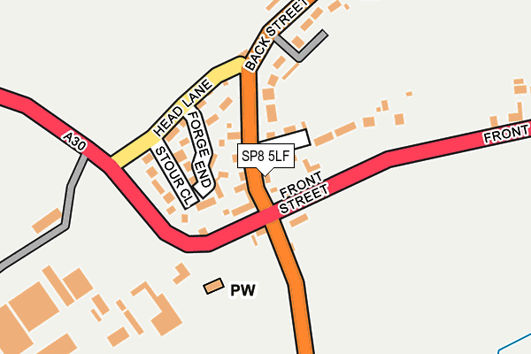 SP8 5LF map - OS OpenMap – Local (Ordnance Survey)