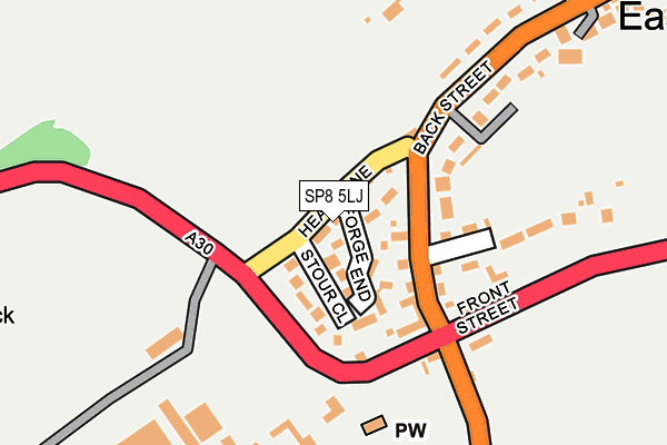 SP8 5LJ map - OS OpenMap – Local (Ordnance Survey)