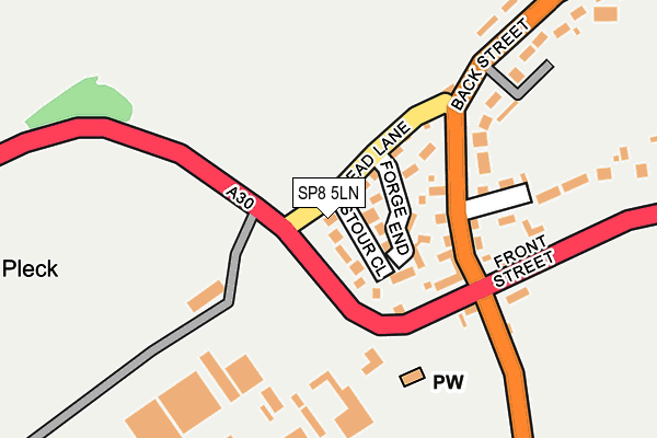 SP8 5LN map - OS OpenMap – Local (Ordnance Survey)