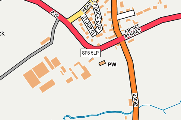 SP8 5LP map - OS OpenMap – Local (Ordnance Survey)