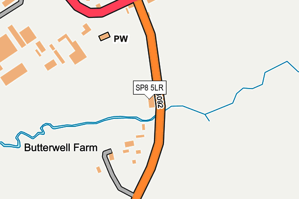 SP8 5LR map - OS OpenMap – Local (Ordnance Survey)