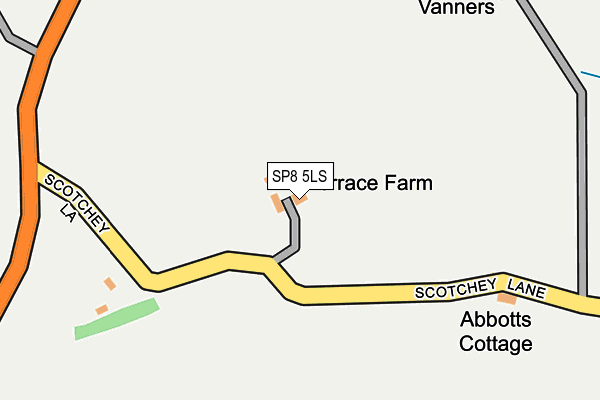 SP8 5LS map - OS OpenMap – Local (Ordnance Survey)