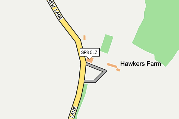 SP8 5LZ map - OS OpenMap – Local (Ordnance Survey)