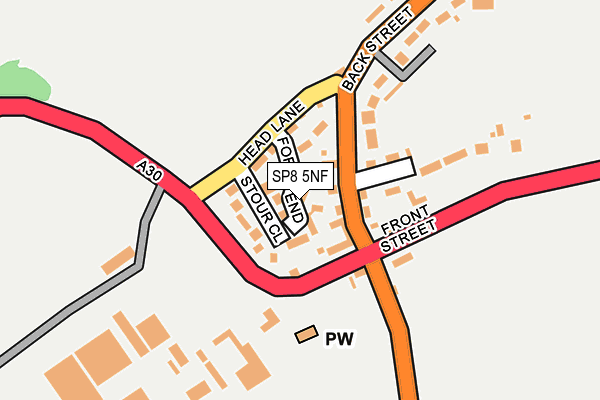 SP8 5NF map - OS OpenMap – Local (Ordnance Survey)