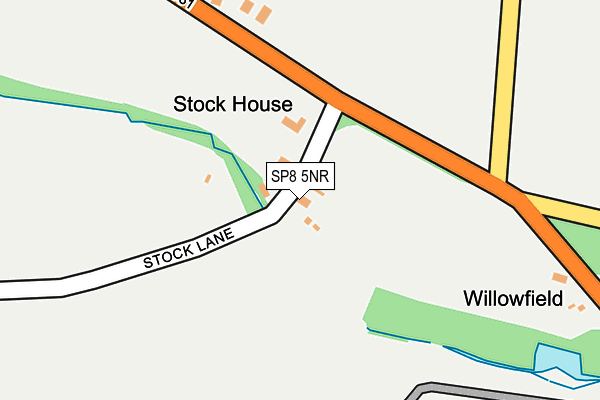 SP8 5NR map - OS OpenMap – Local (Ordnance Survey)