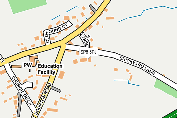 SP8 5PJ map - OS OpenMap – Local (Ordnance Survey)