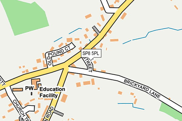 SP8 5PL map - OS OpenMap – Local (Ordnance Survey)