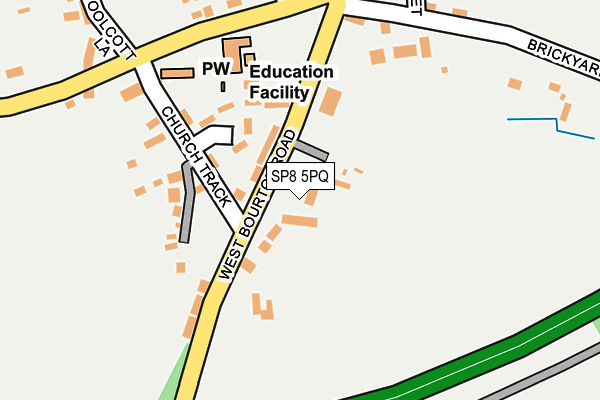 SP8 5PQ map - OS OpenMap – Local (Ordnance Survey)