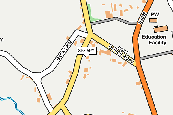 SP8 5PY map - OS OpenMap – Local (Ordnance Survey)