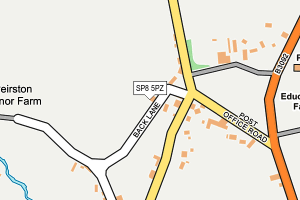 SP8 5PZ map - OS OpenMap – Local (Ordnance Survey)