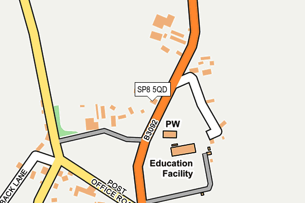 SP8 5QD map - OS OpenMap – Local (Ordnance Survey)