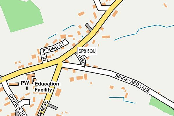 SP8 5QU map - OS OpenMap – Local (Ordnance Survey)